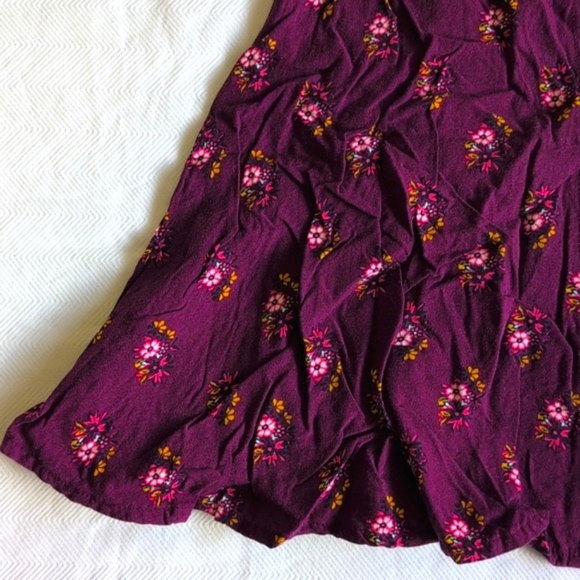 old navy purple floral lightweight rayon swing dress 18-24 months baby girl - Picture 4 of 7